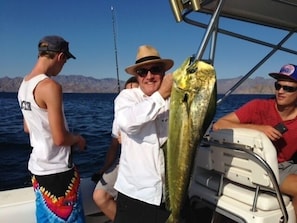 Dinner caught!   Loreto offers spectacular fishing any time of year.