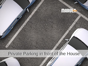 Private parking space in front of the house free of charge