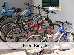 free bicycles for our guests