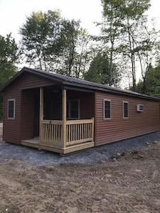 Front of cabin
