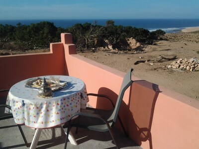 Terrasse panoramique océan  et lande...
