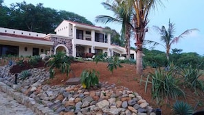 View of Casita and main sleeping areas (and a friend).