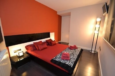 Red and Orange Apartments for 2 people