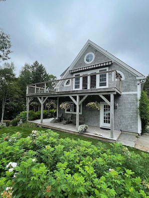 View of decks from the Main house deck