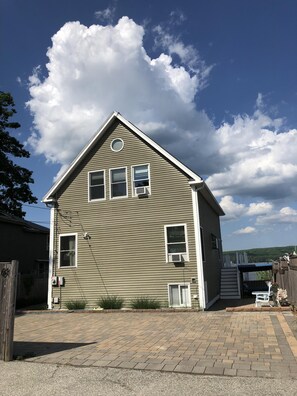 View of the house from the driveway