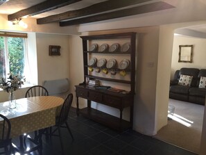 dinning room looking through to the sitting room