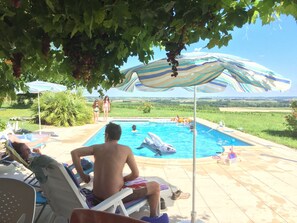 Grapes by the pool