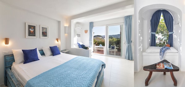 Aptm and Room in a Small and Fine Resort, set in a botanical Garden.  On Ischia 
