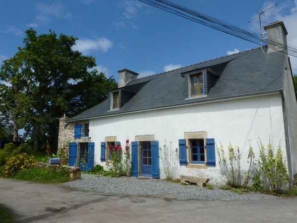 front of the house
