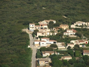 construction en chantier vue du Montaigu