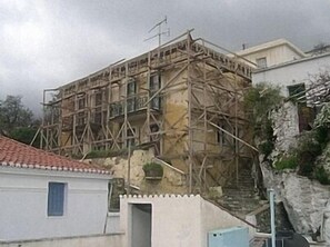The old house undergoing complete renovation