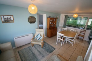 view of dining area from the lounge