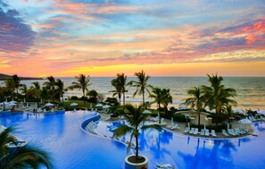 Sky Pool sunset. 