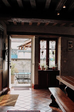 Entrance to dining area and home
