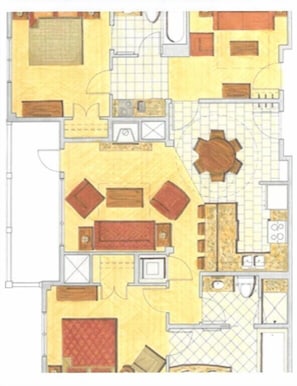 2 bedroom floor plan