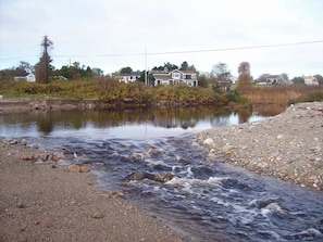 View from the beach looking back to house.