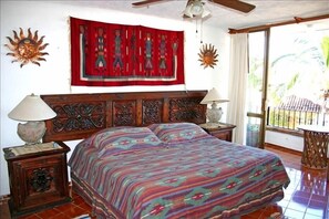 Master bedroom, private bath, view of the beach and water ... condo all with A/C