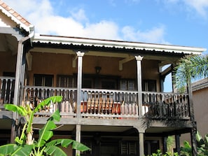 View of the front-side of the apartment.