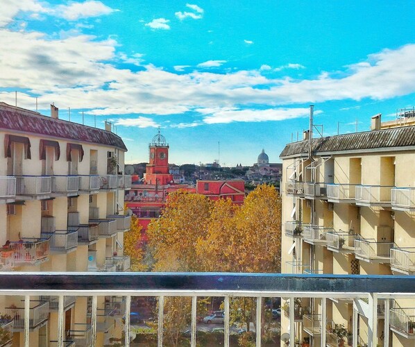The view from the main balcony