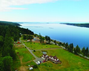 aerial view of Two Eagles Lodge