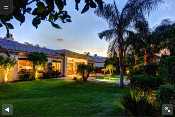 back yard lawn