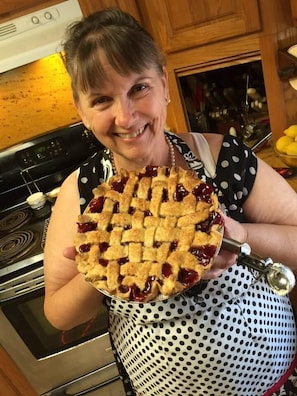 Fresh made Cherry Pie from a local Orchard