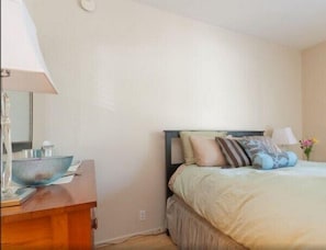 Queen size comfy mattress fits two adults easily.