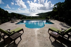 Private pool with fantastic views.