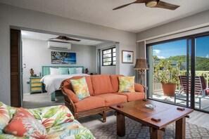 Living area with access to balcony