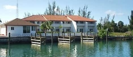 View of Rear of Condo and Docks