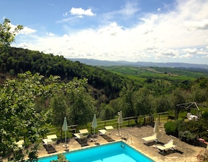 The swimming pool of Agriturismo Le Capanne