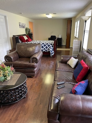 Living room area perfect for relaxing after a long day.