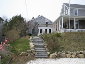 View of deck from parking area