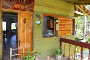 Front Porch with kitchen view