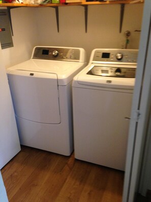 New washer and dryer