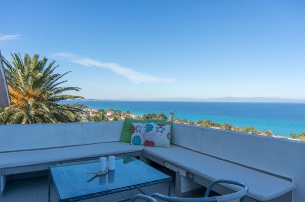 Panoramic view of Chaniotis village and the gulf