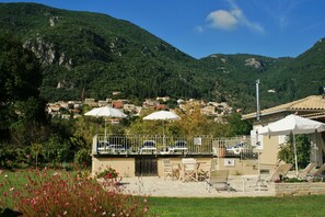 The view of the village from the garden