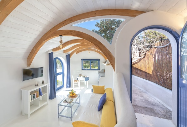 Domus, Inside a Botanical Garden, 
Villa,one of the 15 units, pools, bar, rest