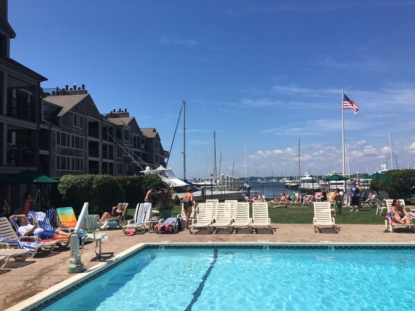 harbor view from pool