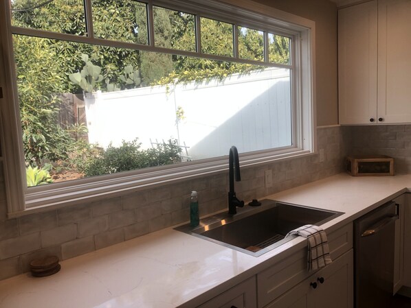 View out Kitchen Window 