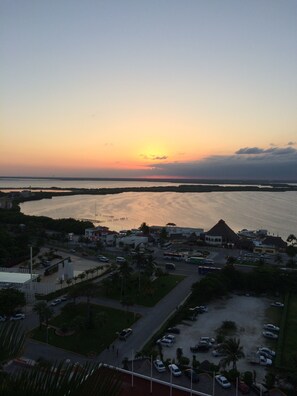 View from one of the private balconies