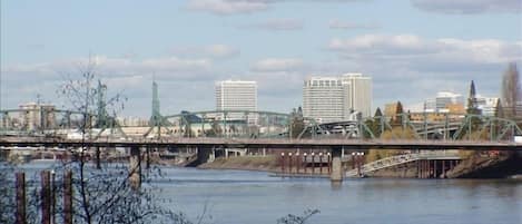 Incredible views of the river right from the unit