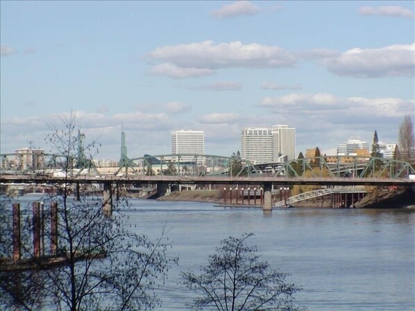 Incredible views of the river right from the unit