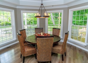 Spacious dining area