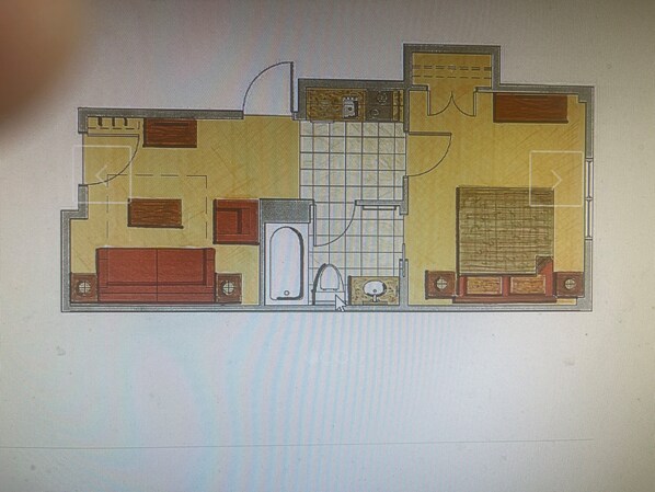 The layout of suite unit