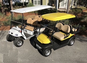 6-seat and 4-seat GOLF CARTS!