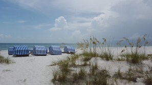 Complimentary cabanas for guest use