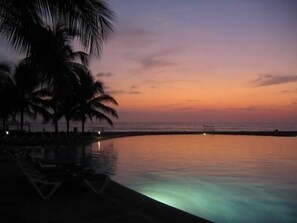 Sunset from one of the pools - Grand Mayan Acapulco