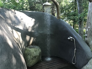 Your private outdoor shower just off your master bathroom.