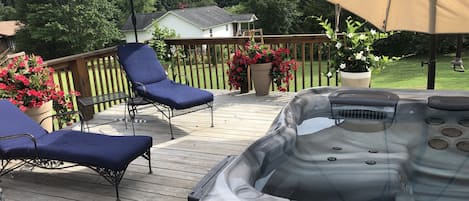 Back deck jacuzzi 